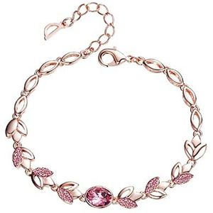 Braccialetti con foglie Braccialetti a catena regolabili cubici, Pensieri di te si diffondono come rami, Estesi negli anni lontani, per regali di gioielli da donna