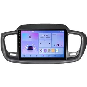 Android 14 Autoradio 9 inch touchscreen voor Kia Sorento 3 2014-2017 Autoradio Navigatie met Carplay met GPS navigatie Bluetooth FM USB Steering Wheel Control(B7 1G+32G)