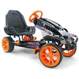hauck Gokart NERF Battle Racer, voor kinderen, vanaf 4 jaar, tot 50 kg, vrijloopstand, wielen met kogellagers, 10 inch banden, handrem voor achterwielen, dartvormen, houder voor NERF blasters