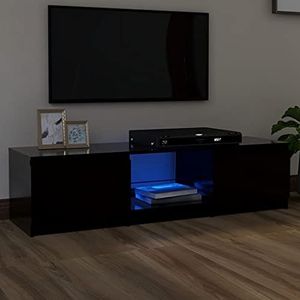 CBLDF TV Kast met LED Verlichting Zwart 140x40x35,5 cm