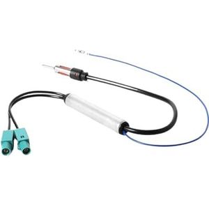 Autoradio-antenne AM/FM-audioradiosignaalversterker Dual Naar DIN RF-radioantenne Antenne-adapterkabel Voor Bredere dekking(2)