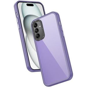 Telefoon terug case cover Beschermende TPU-hoes compatibel met Samsung Galaxy A05S-hoes, transparante telefoonhoes, ultradunne beschermende achterkant, anti-kras schokabsorberende hoes (Color : Mor)