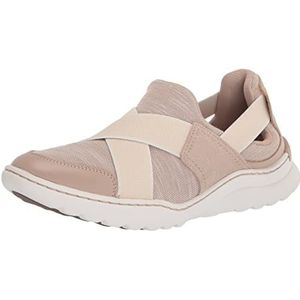 Clarks Teagan Go Sneaker voor dames, Zand Combi, 41.5 EU