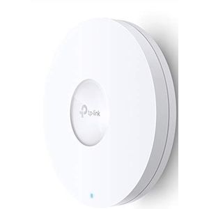 TP-Link EAP620 HD AX1800 Gigabit Dual Band WiFi 6 WLAN-toegangspunt (dual band 3550 Mbit/s, 4× verhoogde capaciteit, Omada SDN, centraal beheer, 1GE-poort, naadloze WLAN-roaming, PoE+) wit