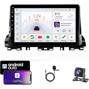 Android 13 Dubbel Din Auto Stereo Touchscreen Auto Stereo Voor Kia Cerato 4 2018-2020 Met Bluetooth GPS Navigatie WiFi FM Radio USB/SWC/Plug en Play Ondersteuning Carplay&Android Auto(4 Core Wifi 1G+1