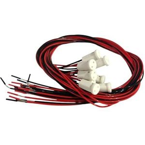 G4 GU4 GU5.3 led & halogeenfitting/fitting voor laagspanningslampen 12 V/24 V (G4-fitting wit, 10 stuks)