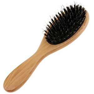 Houten Haarborstel Paddle Haarborstel Dikke Krullend Haar Ontklitter Hoofdhuid Massage