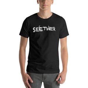 New SEETHER T-Shirt black t shirts Oversized t-shirt slim fit t shirts for men