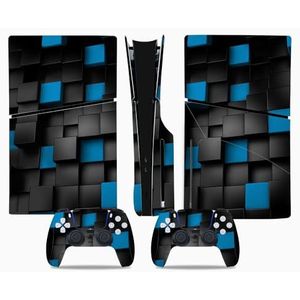 Voor Sony PS 5 Slim Console Disk Edition Koolstofvezel Skin Cover Sticker Host Center Decals Game Console Accessoires, Skin Voor PlayStation Buitenhuid Applique (0045)