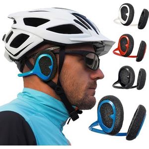 WINDFREE Koptelefoon tegen Windgeruis, Koptelefoon tegen Fiets Wind, Oorkappen tegen Lawaai, Sport Koptelefoon, Koptelefoon voor Hardlopen, Over Hoortoestel, Over Ear Sport Koptelefoon Blauw