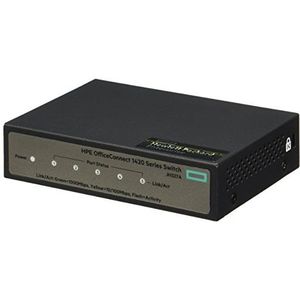 HP E OfficeConnect 1420-5G 5-poorts Gigabit Switch unmanaged 5-Port Gigabit Ethernet JH327A