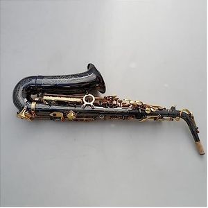 Altsaxofoon Zwart Nikkel Goud Es Saxofoon Messing Muziekinstrument Met Koffer Rietmondstuk Saxofoon Beginners Kit