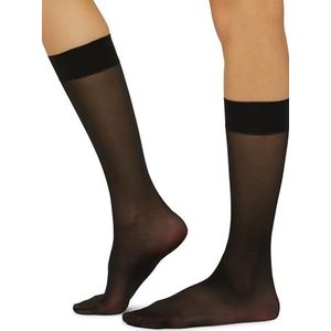 Wolford Satin Touch 20 Knee-Highs Kniekousen, 20 DEN, zwart (Black 7005), Small
