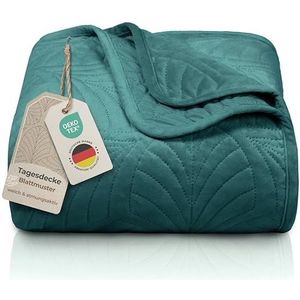 Gräfenstayn - Premium - Sprei - Donkergroen - 220x240 cm - Fluwelen Deken