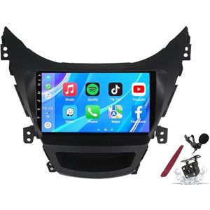 Android 14 Autoradio Sat Navi voor H-yundai Elantra (2011-2016) 9 Inch Touchscreen Multimedia Speler met Draadloze Carplay GPS Navigatie FM RDS Bluetooth 5G-WiFi SWC DSP,M100s