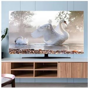 WLTYSM TV Cover TV Cover Stof Cover Doek 32-70 Inch Hoge Kwaliteit Huishoudelijke Opknoping Desktop Gebogen TV Universele TV Display Beschermers (17,7 inch 170x100cm)