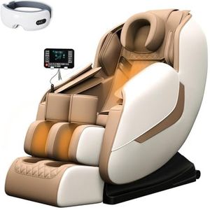 Massagestoel Voor Het Hele Lichaam, SL-acupressuurkneden Met Verwarmingsfunctie, Fauteuil Voor Volwassenen Voor In De Woonkamer Thuis(Bianco)
