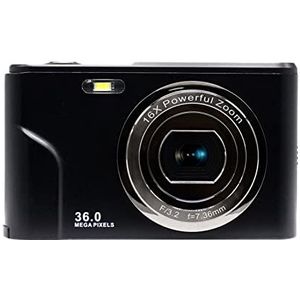 Timelapse-videocamera 3 6mp Professioneel Hd Digitale camera draagbaar Lcd Video camcorder 16xZoom selfie time-lapse fotografische camera record life photo (Color : Blanco2)