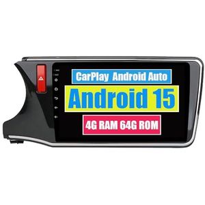 RoverOne Auto Stereo CarPlay Hoofd Unit voor Honda City 2014 2015 2016 2017 Android Auto Touchscreen Sat Navi Bluetooth WiFi Radio Speler