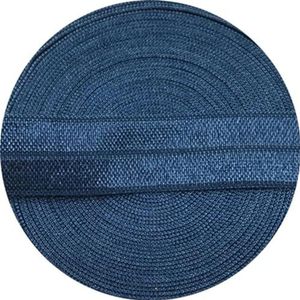 10/15/20/25mm elastisch lint veelkleurige vouw over spandex elastische band voor het naaien van kanten rand tailleband kledingaccessoire-NavyBlue-15mm-2yards