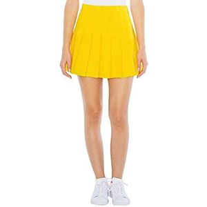 American Apparel Dames Gabardine Tennis Rok - goud - M