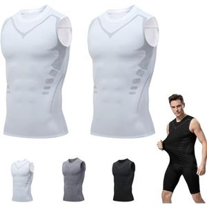 Maynox Vitaboost Compression Shirt (L, White-2Pcs)