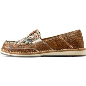 ARIAT Dames P27753_w_Foo Loafer, Mariposa/Bruin Bloemen Emboss, 6.5 UK, Mariposa Bruine Bloemen Emboss, 39.5 EU