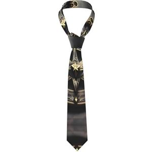 GerRit Magisch ontwerp Noorse runen kompas casual stropdas voor heren, *#bedrukte stropdas, gemakkelijk te onderhouden, geschikt voor dagelijks, feest, bal en feest, enz., Zwart, Eén maat