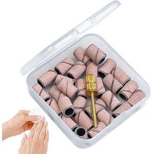 Schuurbits voor nagelboor,30-delige schuurbanden met een doornbit | Schuurbits voor manicure, pedicure, fijne schuurbanden voor nagels Kasmole