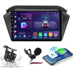 Android 14 Autoradio Navi voor JAC S2 2015-2018 9 ""Screenradio met draadloze carplay Android Car GPS Navigatieondersteuning Bluetooth 5.0 HIFI FM 5G-WiFi SWC MIC-camera,M600s