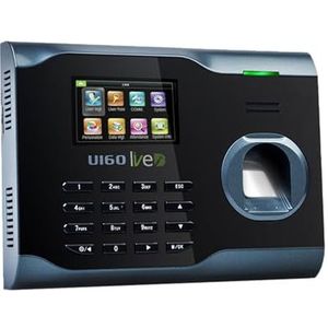 Inklokken in Machine, U160 TCP/IP USB Biometrische vingerafdruk Tijdregistratie Prikklok Werknemersaanwezigheid Prikklok Optionele RFID-kaart Kantoorponsklok(Color:U160-ID,Size:A_PLUG)