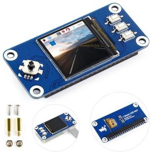 Waveshare Raspberry Pi 1.3inch IPS LCD Display HAT, 240x240 Pixels with embedded controller, communicating via SPI interface