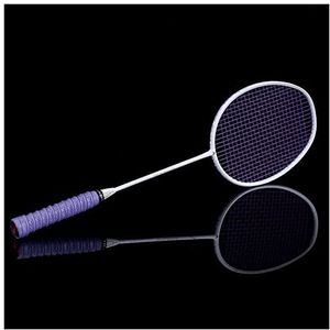 Badmintonset Grafiet Enkele badminton racket professionele koolstofvezel badminton racket met draagtas Badmintonracket (Size : 8)