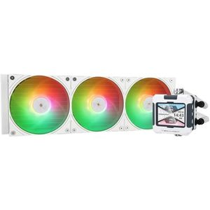 Thermalright FW 360 wit ARGB CPU-waterkoeling met 3 PWM-ventilatoren, IPS 320 x 240 resolutie LCD-scherm, 360 AIO-koeling, vloeibare CPU-koeler voor AMD/Intel PC Aio-koeler: AM4/AM5/LGA1700/1851