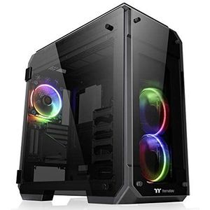 Thermaltake CA-1I7-00F1WN-01 View 71 TG (gehard glas) RGB PC-behuizing, zwart/RGB