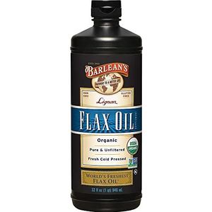 Highest Lignan Flax Oil Liquid - 100% Organic 32 fl.oz