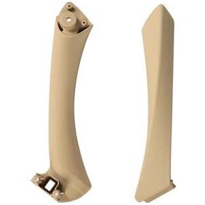 Deurgrepen binne Binnendeurgreeppaneel voor BMW E90 E91 voor BMW 3-serie Trekbekleding 51417230850 51419150335 51419150340 Deurgreep(Beige-Set-Left)