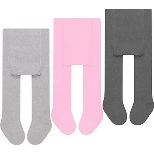 L&K-II 3 stuks babypanty's voor baby's, meisjes en jongens, gebreide maillot, meerkleurig 2766, 2760B-3-serie, 50-56