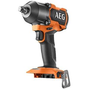 AEG - Draadloze slagmoersleutel - Koppel tot 785 Nm - 4 modi waarvan 1 Autostop - Borstelloze motor - Softgrip coating en riemhaak - Compatibel met batterij Pro18V - BSS18MTF12BL-0