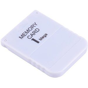fosa 1MB Memory Card Stick voor Sony Playstation 1 One PS1 Game Wit