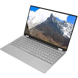 15,6 Inch Laptop, 180 Graden Opvouwbare Desktoplaptop 100-240V DDR4 RAM 5000mA Batterij voor Windows 10 voor op Reis (16G+256G EU-stekker)