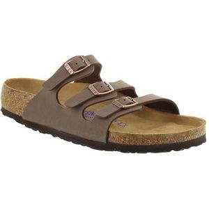 Birkenstock Florida Mocca zacht bed Birko-Flor, mokka, 39 EU, 053881, 39 EU Breed