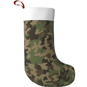 WOmeng Groene Camo Print Meisjes En Jongens Kerst Kous Sneeuwpop Kerstman Kerstboom Home Decor Party Sok