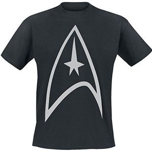 Star Trek officiële mannen zwart Starfleet Logo T-Shirt