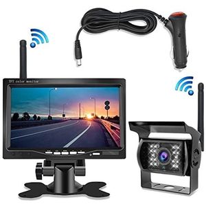 7 Inch Monitor Draadloze Achteruitrijcamera Back-up Camera Nachtzicht Systeem Voor Auto RV Truck Bus auto achteruitrijcamera