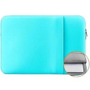 Laptoptas Case Geschikt for Macbook Air Pro 11 12 13 14 15/Xiaomi/Lenovo/Asu/Dell/HP Notebook Beschermhoes (Color : Light Blue, Size : 15-inch)