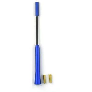 Audio- & videoantennes voor auto 17CM Universele Auto Dakmast Zweepantenne Stereo Radio FM/AM Metaal Ontvangst Signaal Antenne Versterkt Automobiel Auto-antenne(Blue)