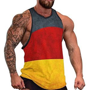 Duitse vlag heren tanktop mouwloos T-shirt pullover gym shirts workout zomer T-shirt