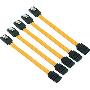 5pcs 1 0 cm SATA 3.0 HARDDRIVE 6GB / S SERIAL ATA-gegevens Kabel 90 Hoekige 180 Connector SATA3 SATAIII 6 Gbps harde schijf, SSD Adapter (Size : 10CM, Color : Straight-Straight)