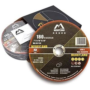 Merryland Doorslijpschijf 125 Metaal Staal Roestvrij Staal IJzer Doorslijpschijven Snijschijf voor Haakse Slijper, 125 X 1,0 mm Dunne Flexschijf 50pcs, Craft-Line C13081042-50